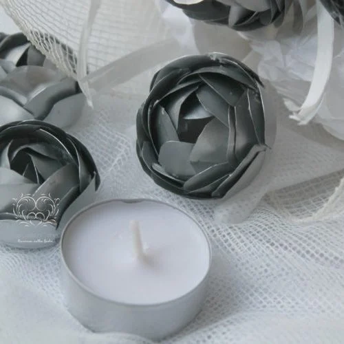 Bouquet bianco e metallo -Metalromantica-