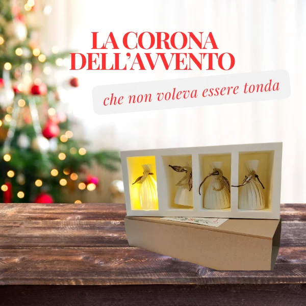 Corona dell’Avvento in Carta – “Che non voleva restare tonda”