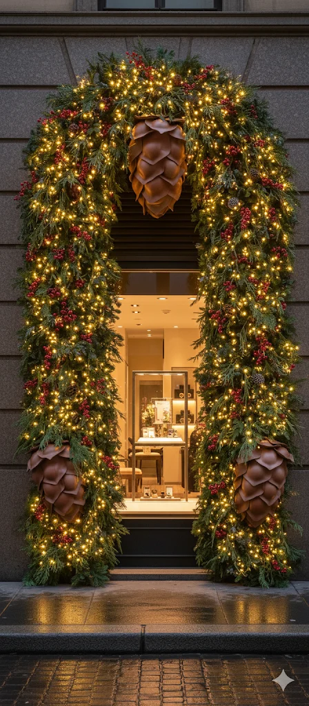 Pigna gigante decorativa per Negozi, Eventi e Allestimenti Natalizi - immagine 4